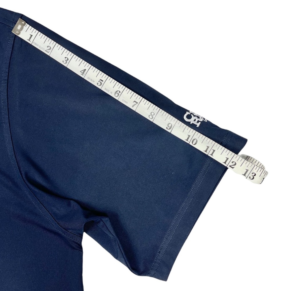Footjoy Men’s Navy Cider Ridge Golf Club Solid Lisle Self Collar Pro Dry Polo XL - Picture 7 of 10
